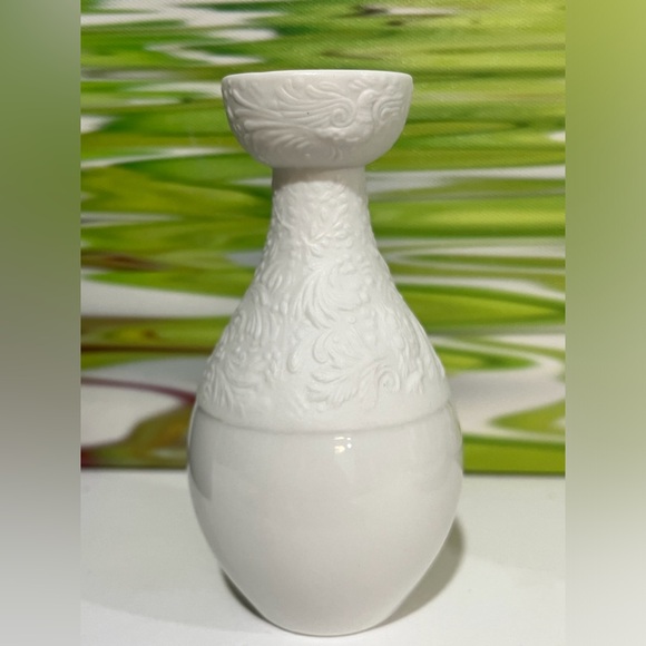 Rosenthal Bjorn Wiinblad Zauberflote Magic Flute White Mini Vase 11cm - Picture 2 of 10